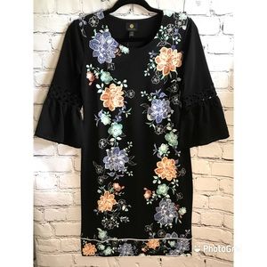 JM Collection Petite Floral Shift Dress - Small